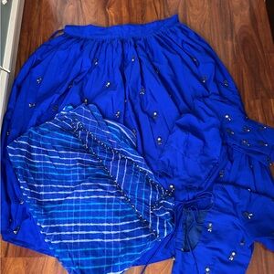 Elegant Blue Chaniya choli